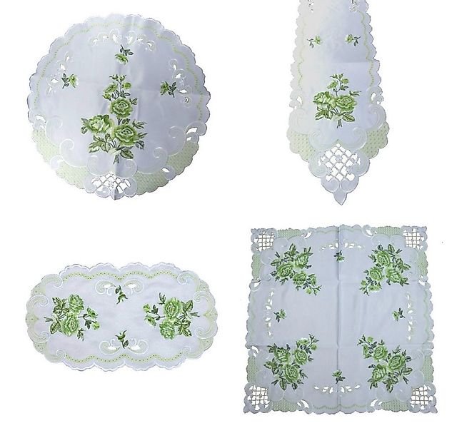 Westernlifestyle Tischdecke Zart grüne Rosen Tischläufer Tischdecke Mitteld günstig online kaufen