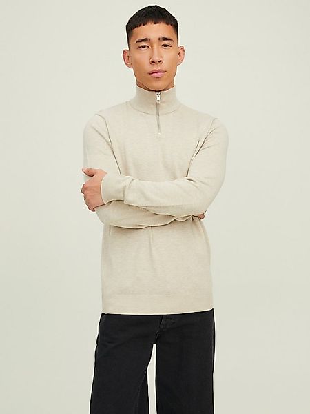 Jack & Jones Strickpullover EMIL KNIT HALF ZIP mit kurzem Reißverschluss im günstig online kaufen