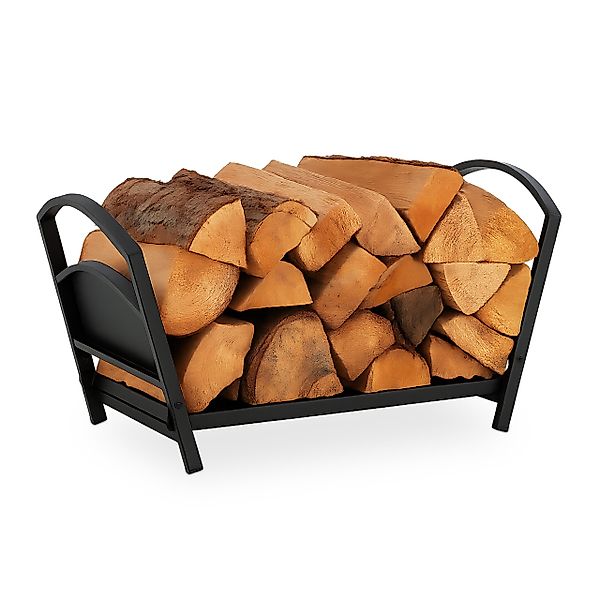 relaxdays Kaminholzkorb Klappbarer Kaminholzkorb aus Metall günstig online kaufen