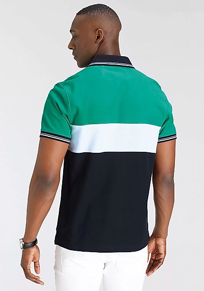 DELMAO Poloshirt, Kurzarm, Regular Fit, mit Colorblocking-Design günstig online kaufen