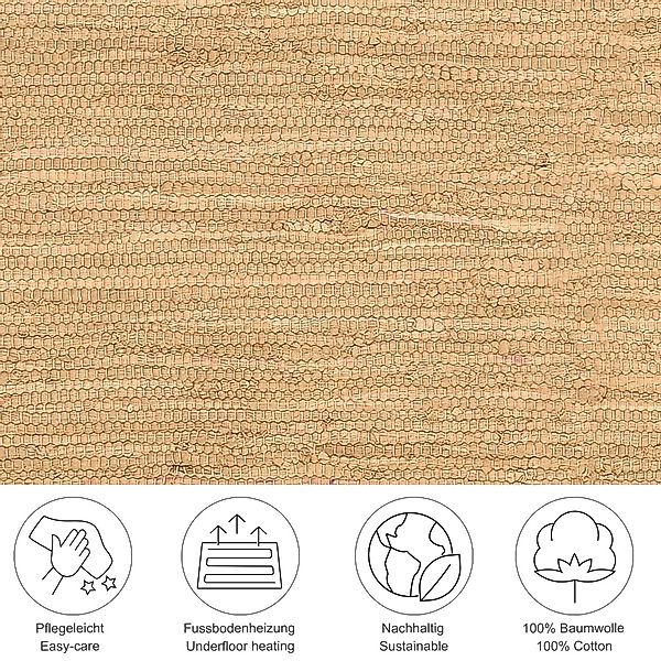 THEKO Läufer Happy Cotton Fleckerl, rechteckig, günstig online kaufen