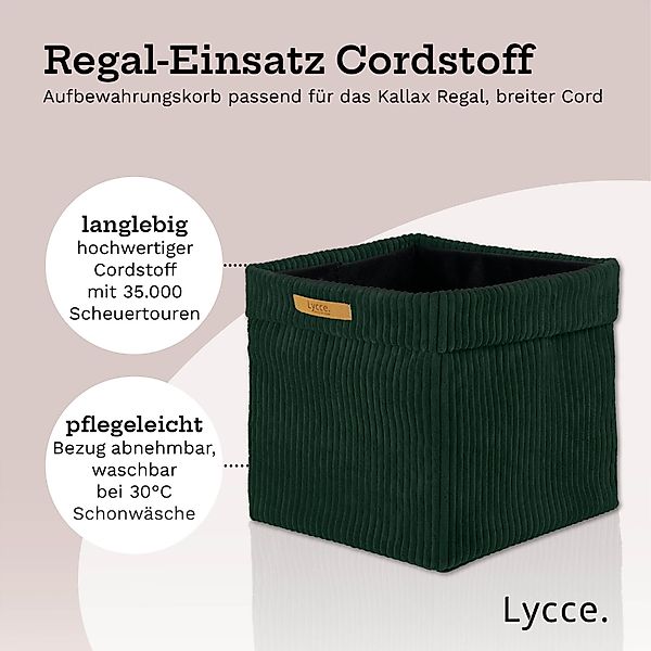 Lycce Regalkorb Kallax Boxen Cord 4er Set altrosa, Aufbewahrungsbox faltbar günstig online kaufen