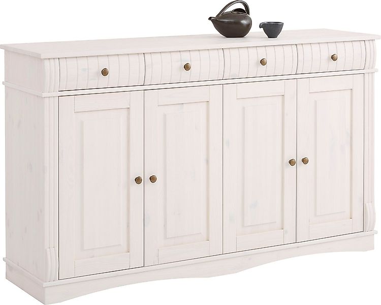 OTTO home Sideboard Teresa (Maße (B/T/H): 152/37/90 cm), Kommode, 4-türig, günstig online kaufen