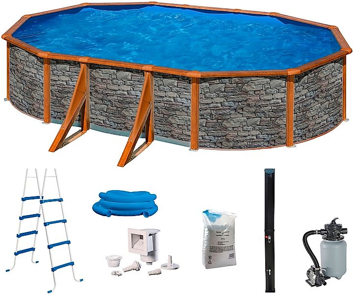 my POOL BWT Ovalpool "B 300 x L 500 x H 120 cm" mit Solardusche günstig online kaufen