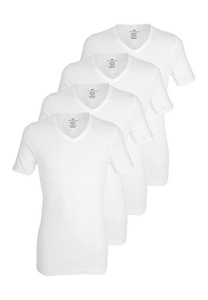 GÖTZBURG Unterhemd GÖTZBURG Herren T-Shirt weiß uni 4er Pack (4-St) günstig online kaufen