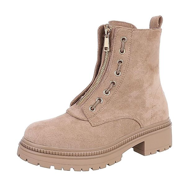 Ital-Design Damen Freizeit Plateaustiefelette (87108864) Blockabsatz günstig online kaufen