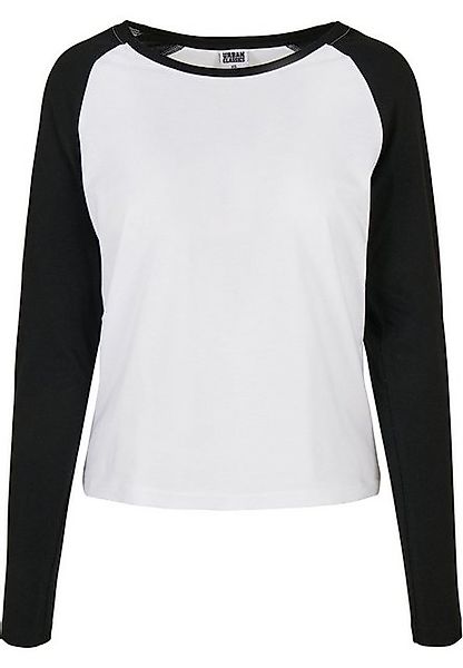 URBAN CLASSICS Langarmshirt Urban Classics Damen Ladies Contrast Raglan Lon günstig online kaufen