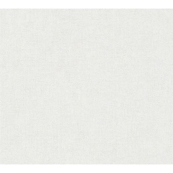 PROFHOME 306461-GU Uni Tapete Spachteloptik Schimmernd Creme Weiß 0,53 m x günstig online kaufen