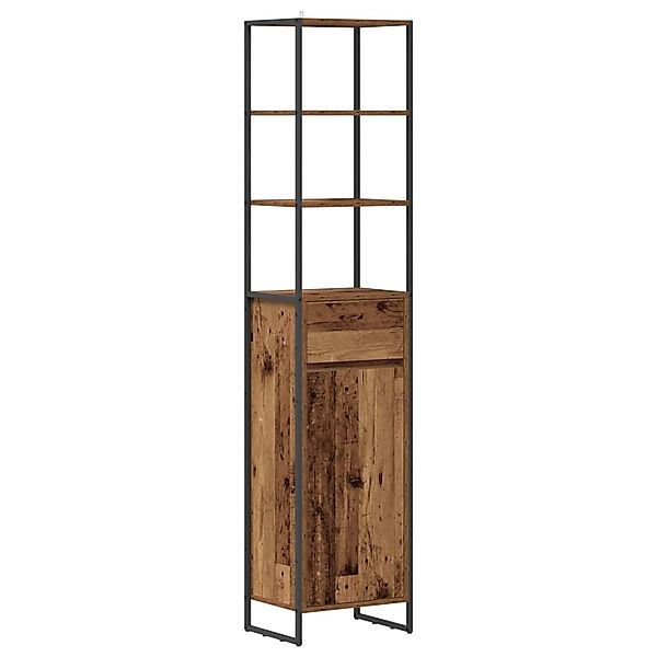 vidaXL Badezimmerschrank Altholz 40 x 30 x 180 cm Holzwerkstoff 886496 günstig online kaufen