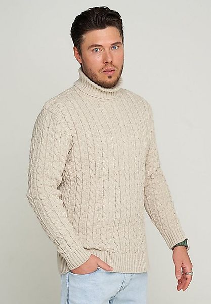 CARISMA Rollkragenpullover CRMUS Grobstrick Zopf-Muster günstig online kaufen