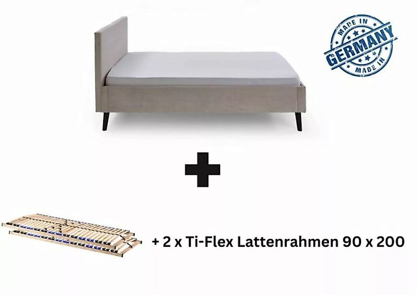 Aileenstore Polsterbett Viola, Doppelbett 180x200 cm mit Lattenrahmen,Ehebe günstig online kaufen