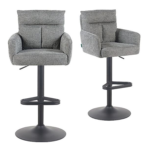 DUBI Möbel Barhocker Leo 2er-Set, Chrom, günstig online kaufen