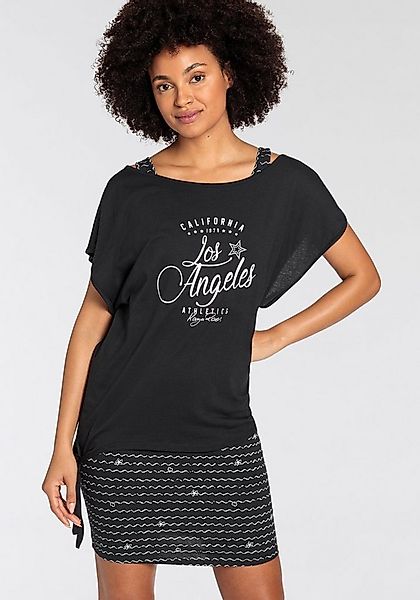 KangaROOS Jerseykleid (2-tlg) bedrucktes Design, aus Baumwolle und Modal günstig online kaufen