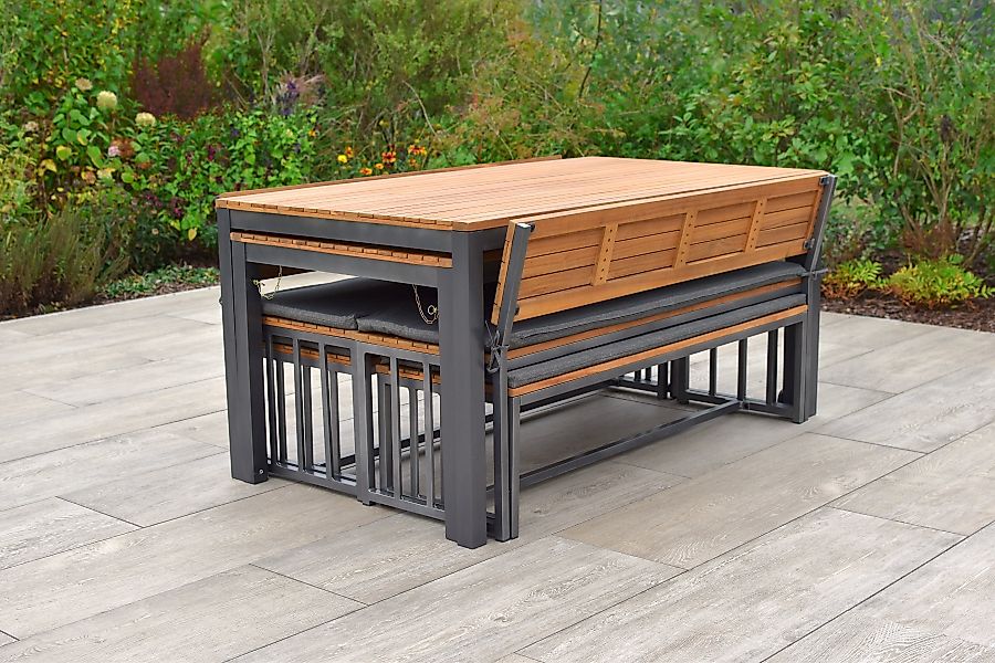 MERXX Garten-Essgruppe Milos, (Set, 10-tlg., 4 günstig online kaufen