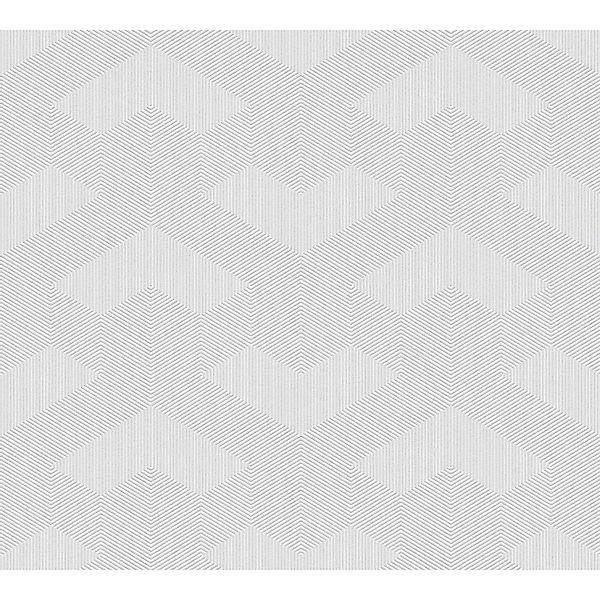 Livingwalls Tapete Grafisches Motiv Grau und Weiß 53 cm x 10,05 m AS-389641 günstig online kaufen