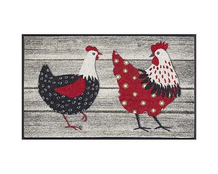wash+dry by Kleen-Tex Fußmatte wash+dry Schmutzfangmatte Chicken Farm - 40 günstig online kaufen