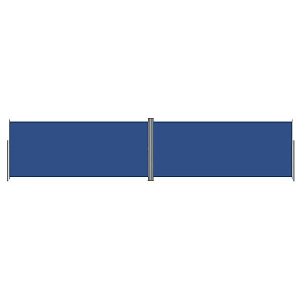 furnicato Seitenmarkise Ausziehbar Blau 220x1000 cm günstig online kaufen