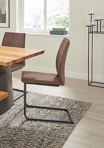 NIEHOFF SITZMÖBEL Freischwinger "Capri" (Set) 2 Stk. Microfaser ABERDEEN Ge günstig online kaufen