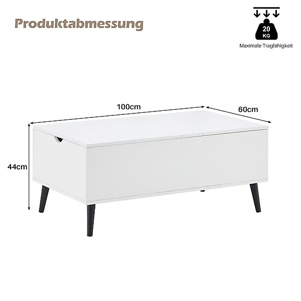 Ofcasa Couchtisch Sofatisch höhenverstellbarer (1 Tisch), günstig online kaufen