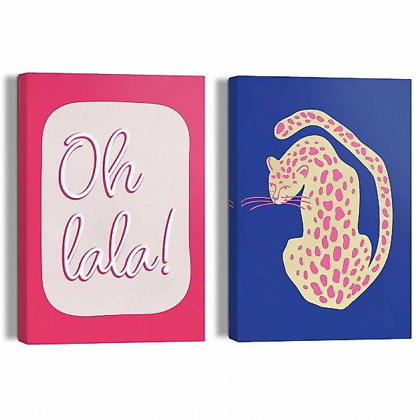 Reinders Leinwandbild "Oh La La Tiger", Teenager Zimmer - Blau - Leinwand - günstig online kaufen