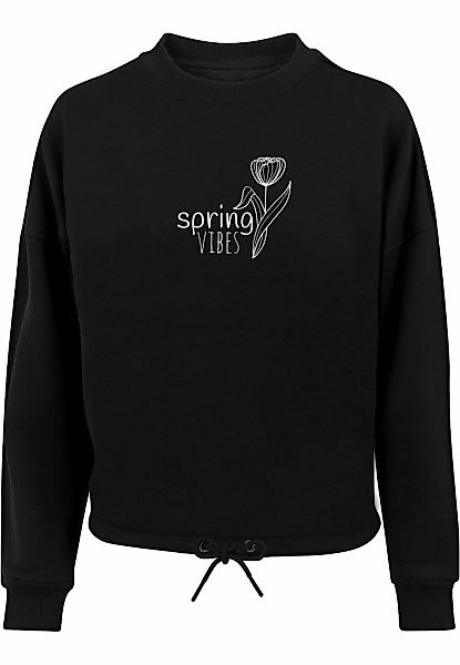 Merchcode Sweater "Merchcode Damen Ladies Spring - Vibes Oversize Crewneck" günstig online kaufen