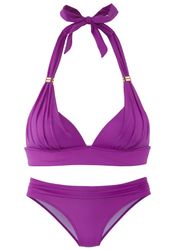 LASCANA Triangel-Bikini Toni mit goldfarbenen Accessoires günstig online kaufen