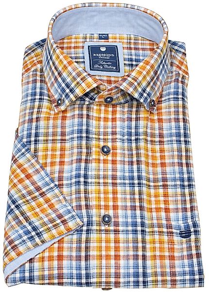 Redmond Kurzarmhemd Button-Down-Kragen günstig online kaufen