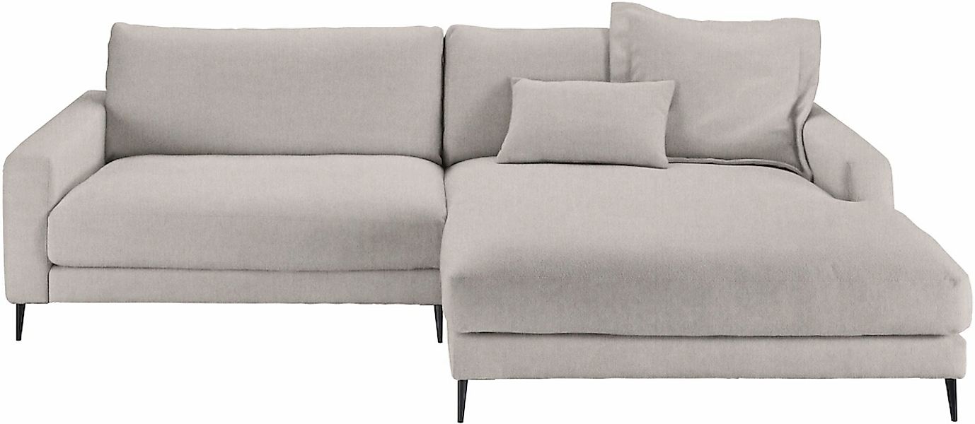 Home affaire Ecksofa "Downtown, B/T/H: 272/190/84 cm L-Form" weicher Sitzko günstig online kaufen