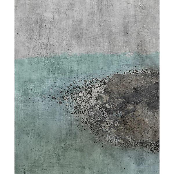 Rasch Digitaltapete Factory IV 429732 Beton Petrol Hell 3 m x 2,5 m günstig online kaufen