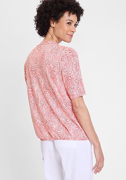 Olsen V-Shirt mit Gummizug am Saum günstig online kaufen
