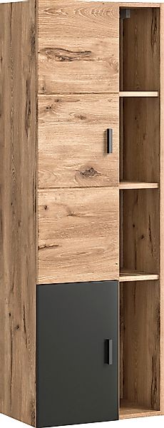 welltime Hochschrank "Dolo, Breite 48 cm, 2 Türen, 4 offene Fächer, 5 varia günstig online kaufen