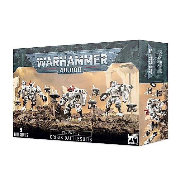 Games Workshop Spielfigur Warhammer 40.000 T'au Empire Crisis Battlesuits günstig online kaufen