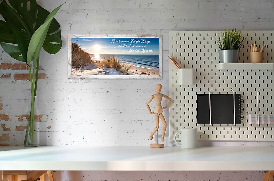 Bönninghoff Bild mit Rahmen, Strand-Sprüche-Sprüche & Texte-Bilder vom Sonn günstig online kaufen