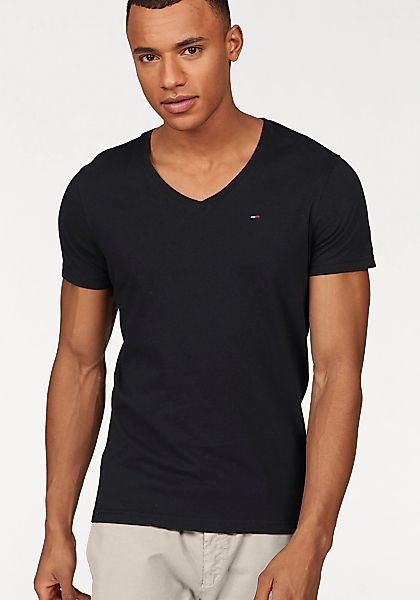 Tommy Jeans T-Shirt "TJM ORIGINAL JERSEY V NECK TEE" mit V-Ausschnitt und d günstig online kaufen
