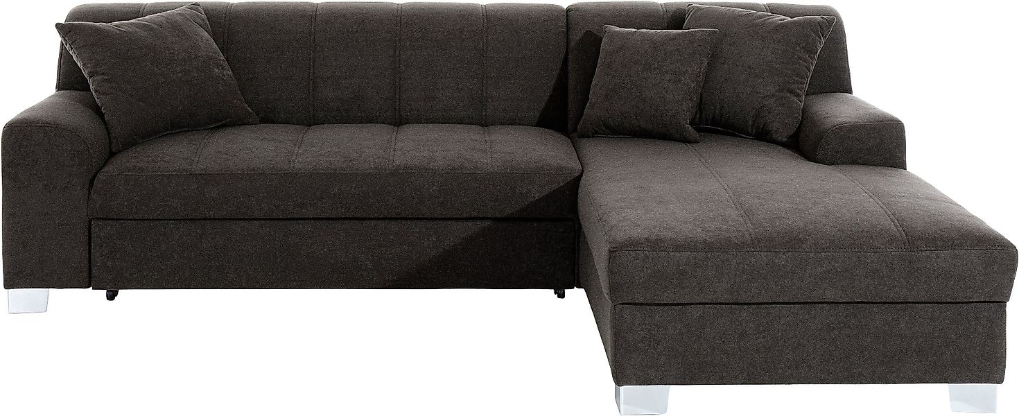 DOMO collection Ecksofa "Turah incl. Zierkissen, moderne Steppung, auch in günstig online kaufen