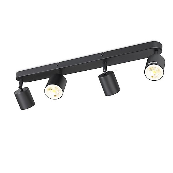 ZMH Deckenstrahler mehrflammige Schwarzer Flexible Rotation, günstig online kaufen
