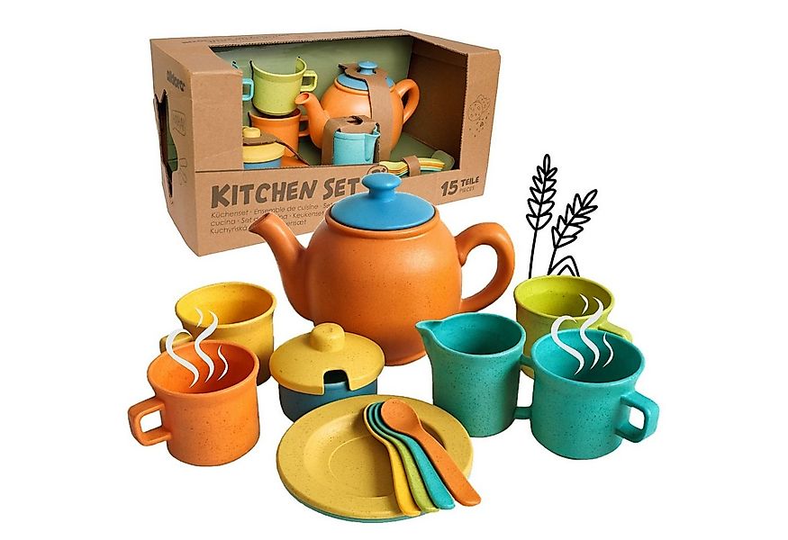 alldoro Spielgeschirr Kinderküchen Teeservice 15-teilig für Kinder ab 3 Jah günstig online kaufen