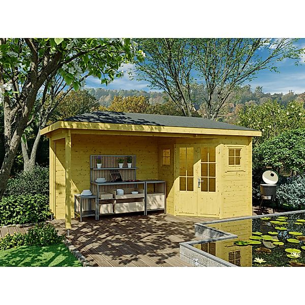 Fjordholz 5-Eck Gartenhaus Modell Evelyn 1C Kiefer Imprägniert günstig online kaufen