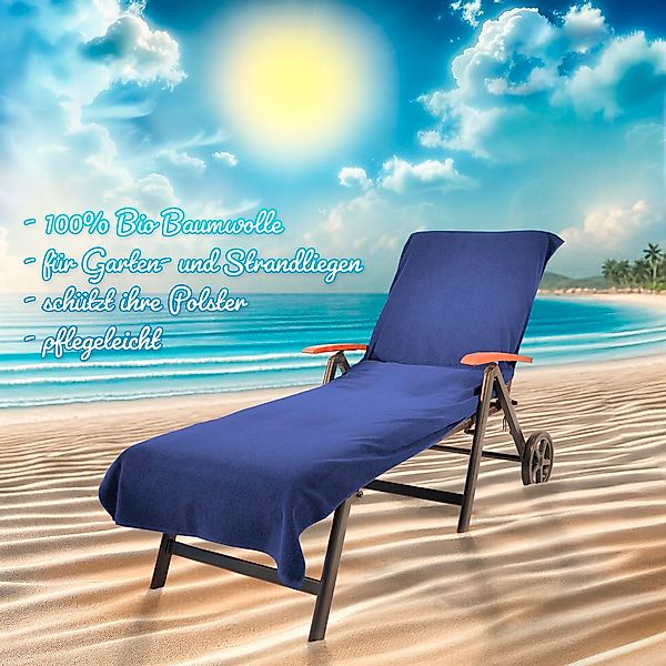 KiNZLER Strandtuch "Frottier-Liegenbezug, 100% Baumwolle" Liegen-Handtuch, günstig online kaufen