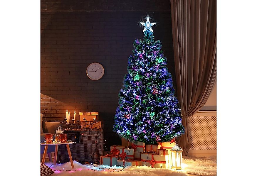 LALAHO Künstlicher Weihnachtsbaum Künstlicher Tannenbaum mit Optischer Fase günstig online kaufen