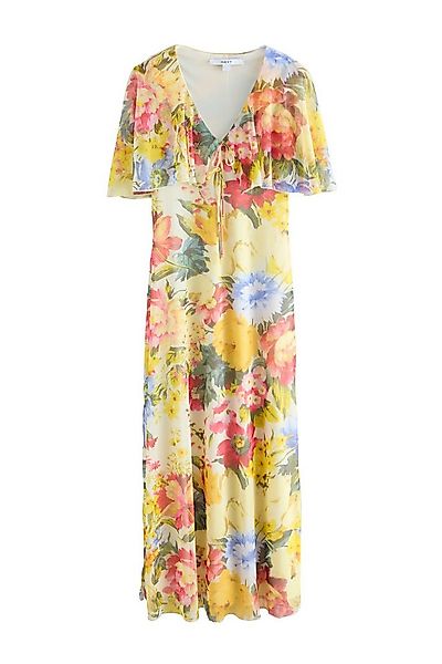 Next Maxikleid Festliches Maxikleid aus Netzstoff mit Cape (1-tlg) günstig online kaufen