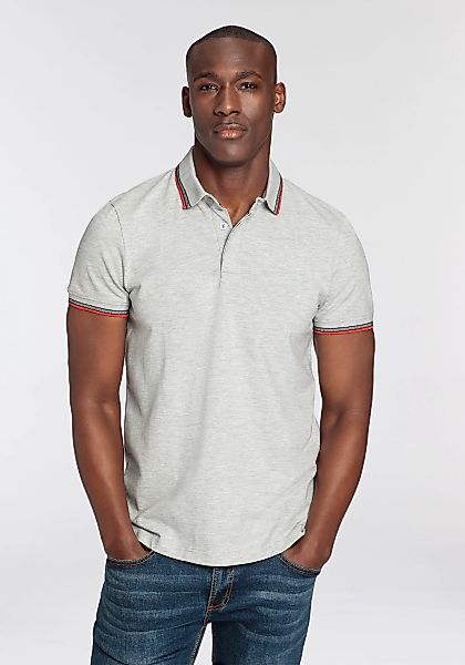 Bruno Banani Poloshirt, Kurzarm, schmal geschnitten, Colourblocking-Optik günstig online kaufen
