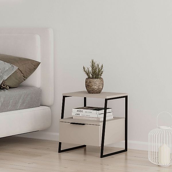 Decortie Nachttisch "PAL NACHTTISCH MIT SCHUBLADEN" Packung, 1 Stk. tlg. Le günstig online kaufen