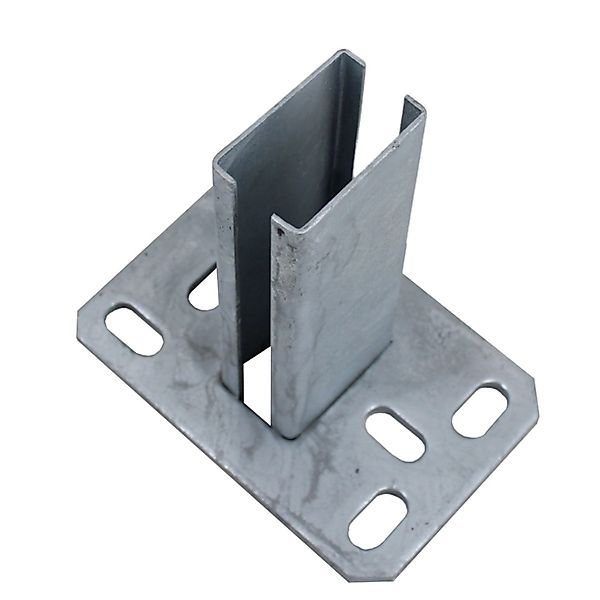 Galaflor Bodenplatte für 60x40mm Pfosten Verzinkt günstig online kaufen