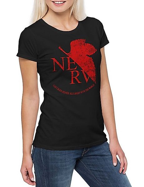 Urban Backwoods Print-Shirt Nerv Damen T-Shirt Gendo Gehirn Organisation Se günstig online kaufen