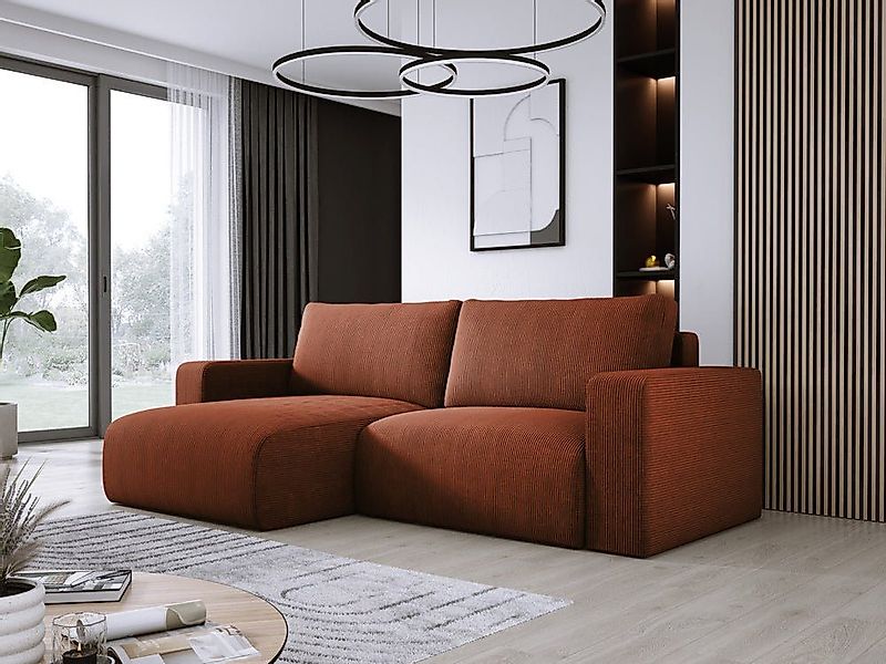 Luxusbetten24 Schlafsofa Designer Sofa Carl Cord, mit Stauraum und Schlaffu günstig online kaufen