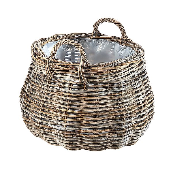 Kobolo Pflanzkübel Pflanzkorb Rattan - rund günstig online kaufen