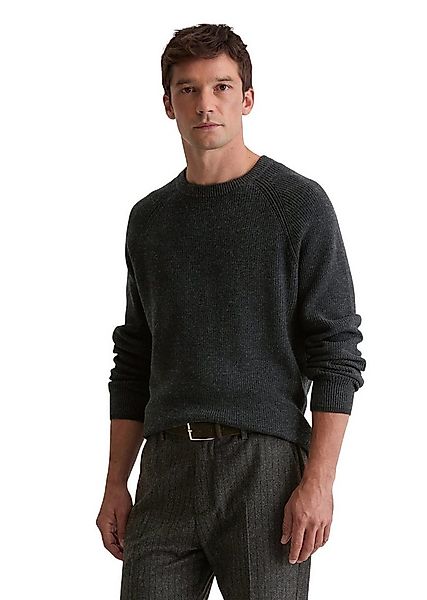 Marc O'Polo Rundhalspullover aus weichem Baumwoll-Schurwoll-Mix günstig online kaufen