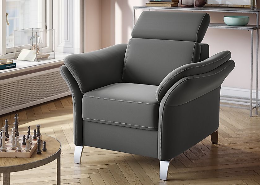 sit&more Sessel Vincenzo, inklusive Kopfteilverstellung günstig online kaufen