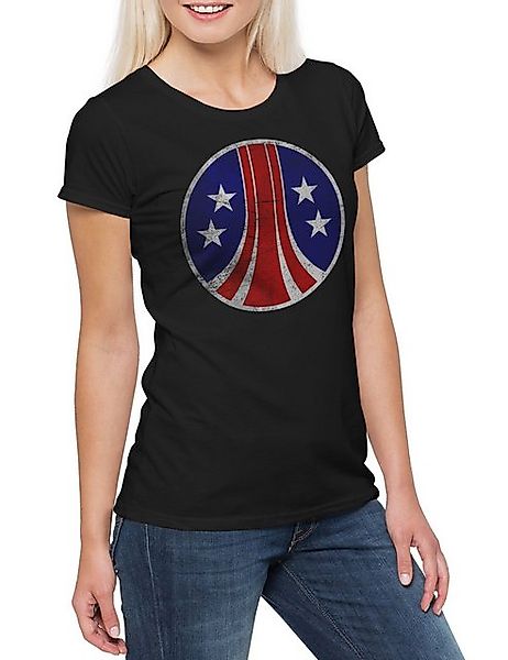 Urban Backwoods Print-Shirt USCM United States Marines Logo Damen T-Shirt A günstig online kaufen